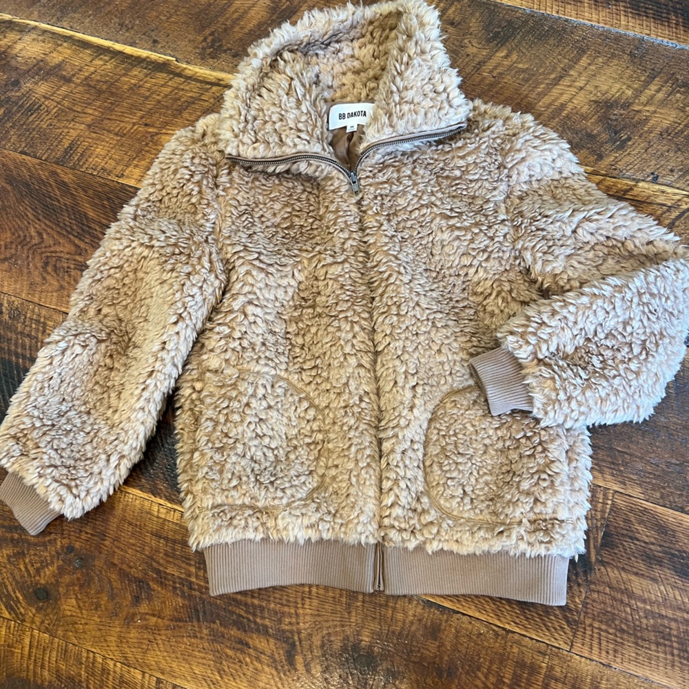 BB DAKOTA teddy bear jacket NWOT